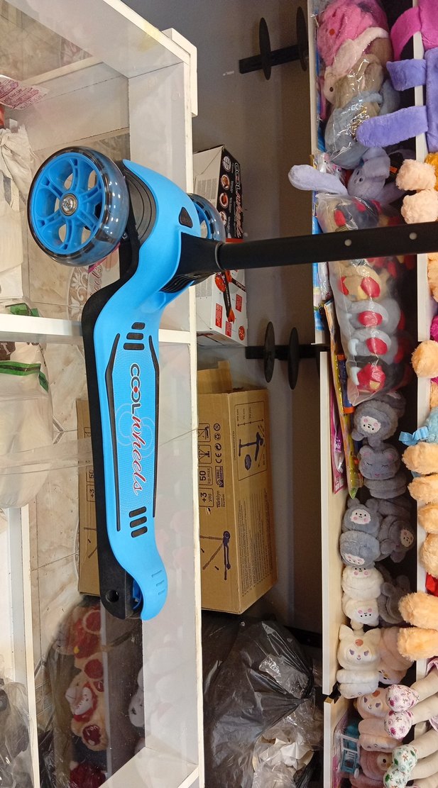 Renkli Mavi Çocuk Scooterı - Görsel 2