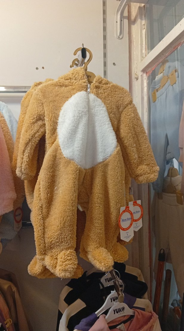 Kız ve erkek çocuklar için Peluş Tulum - Görsel 2