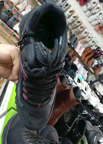 Yılan Desenli Siyah Bağcıklı Outdoor Erkek Ayakkabı - Görsel 3