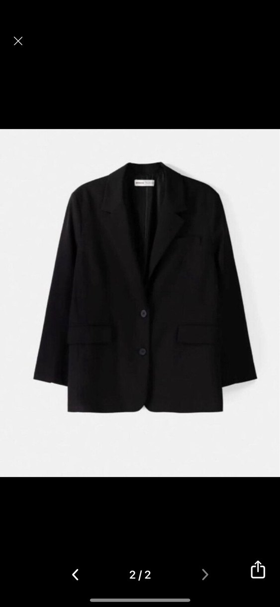 Bershka Siyah blazer ceket - Görsel 2