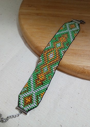 Renkli Nakışlı Geleneksel Kadın Bileklik - Görsel 3