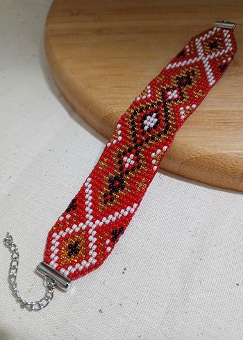 Renkli Nakışlı Geleneksel Kadın Bileklik - Görsel 2