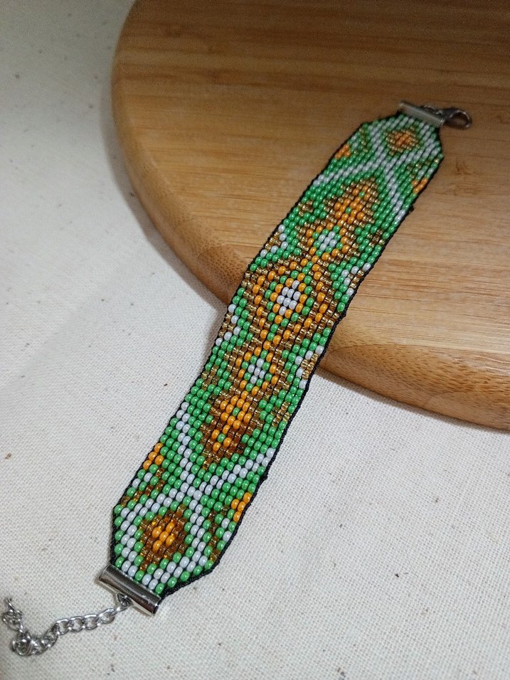 Renkli Nakışlı Geleneksel Kadın Bileklik - Görsel 3