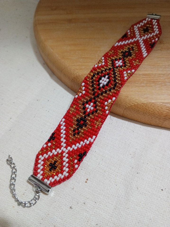 Renkli Nakışlı Geleneksel Kadın Bileklik - Görsel 2