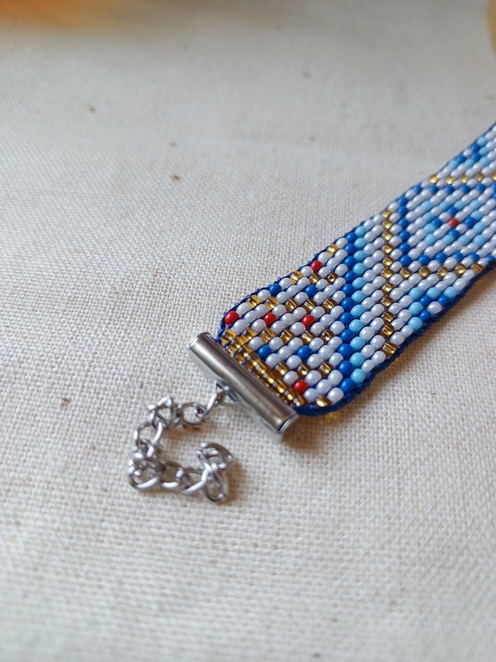 Renkli Karışık Desenli Boncuklu Bileklik - Görsel 2