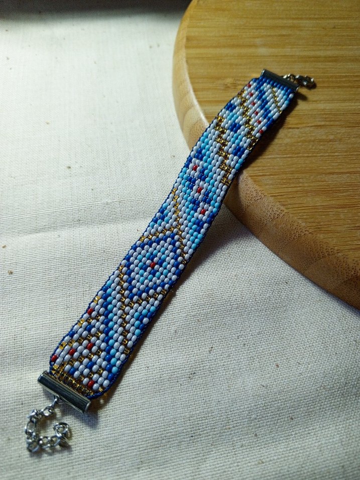 Renkli Karışık Desenli Boncuklu Bileklik - Görsel 3