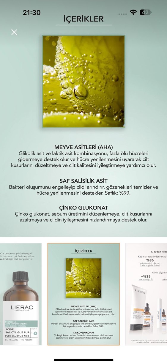 Lierac Pure Salisilik Asit Peeling 100 ml - Görsel 3