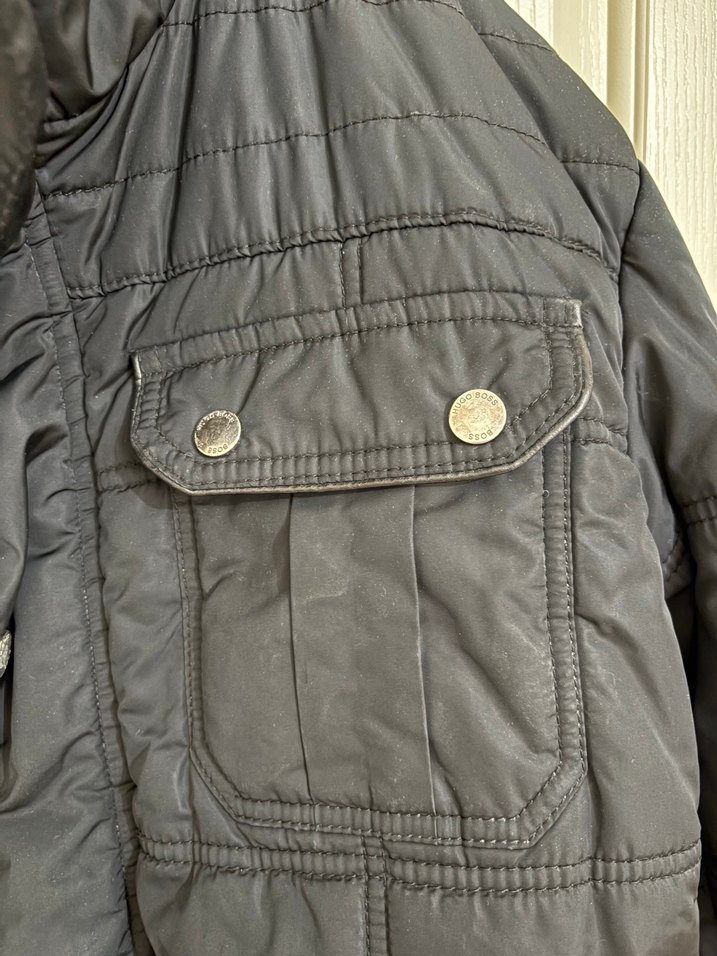 Siyah Erkek Mont - Görsel 3