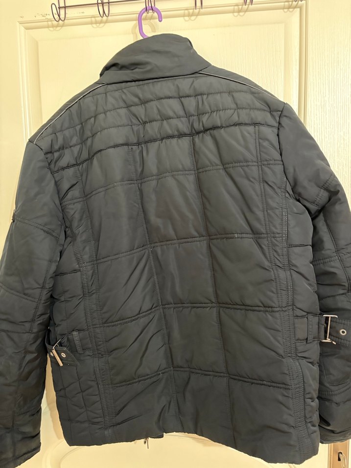 Siyah Erkek Mont - Görsel 5