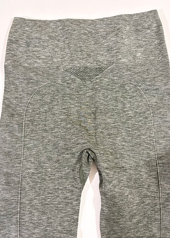 Gri-yeşil Hummel Spor Uzun Tayt - Görsel 3