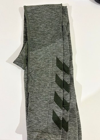 Gri-yeşil Hummel Spor Uzun Tayt - Görsel 5