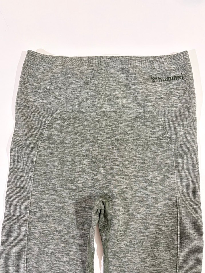 Gri-yeşil Hummel Spor Uzun Tayt - Görsel 2