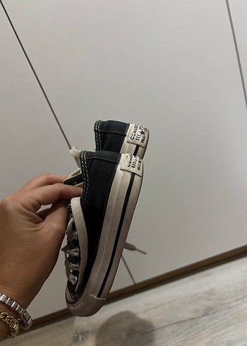 Siyah Kız Çocuk Converse Sneakers - Görsel 3