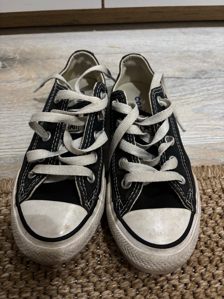 Siyah Kız Çocuk Converse Sneakers - Görsel 2