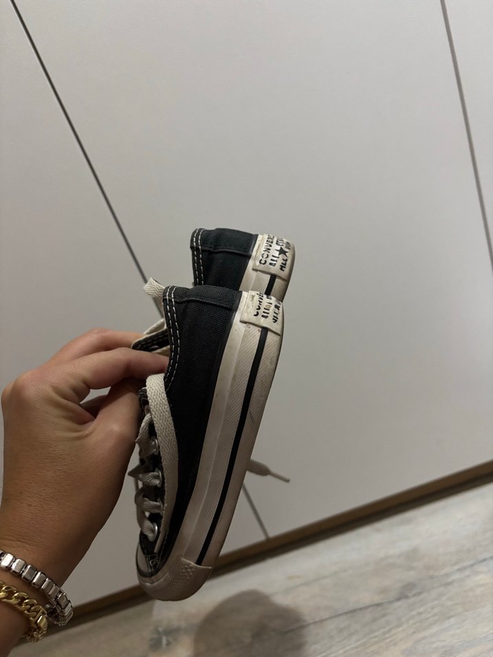 Siyah Kız Çocuk Converse Sneakers - Görsel 3