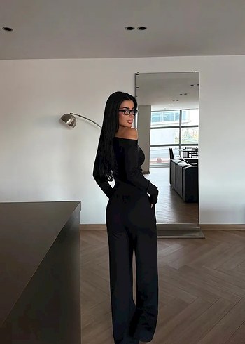 Siyah Kadın Uzun Kollu Takım - Görsel 4