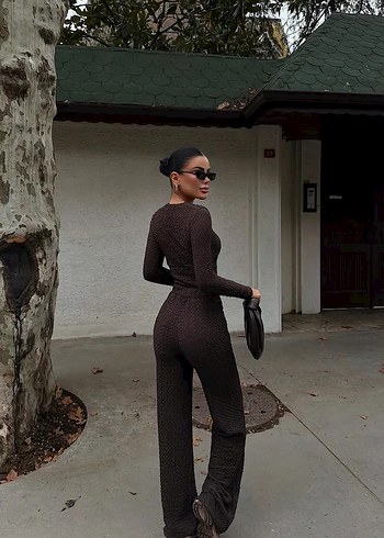 Kahverengi Kadın İkili Takım - Görsel 5