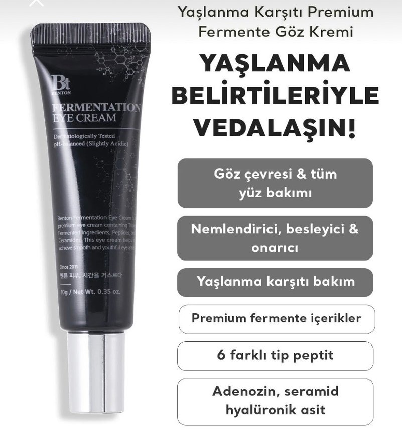 Benton Fermentation Göz Kremi - Görsel 5
