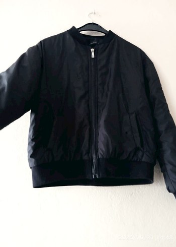 Düğmeli Siyah Kadın Günlük Ceket - Görsel 3