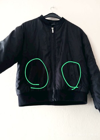 Düğmeli Siyah Kadın Günlük Ceket - Görsel 6