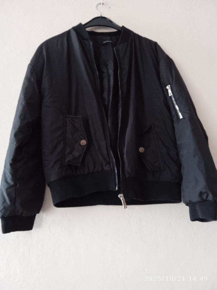 Düğmeli Siyah Kadın Günlük Ceket - Görsel 5