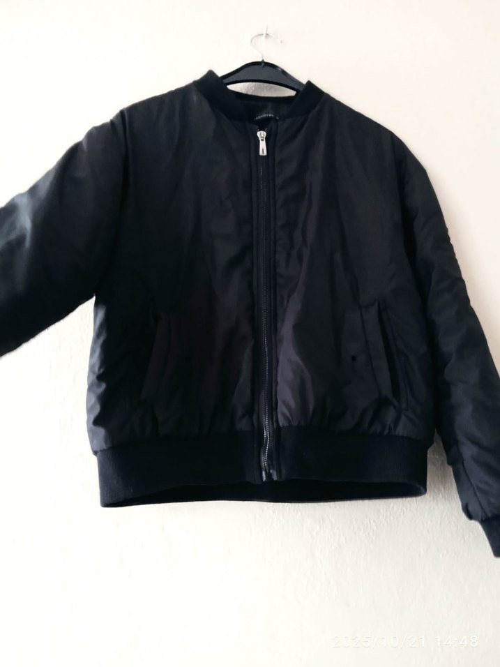 Düğmeli Siyah Kadın Günlük Ceket - Görsel 3