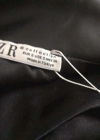 Kadın Siyah Deri Biker Ceket - Görsel 4