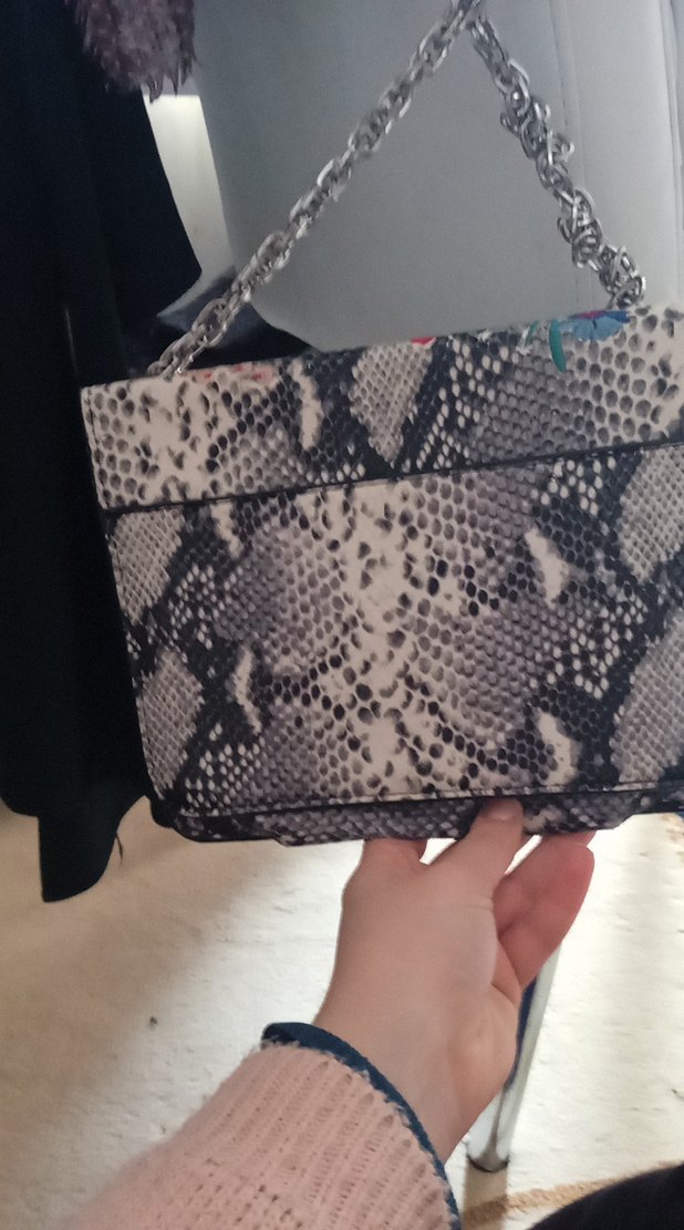 Gri Desenli Kadın Çanta - Görsel 3