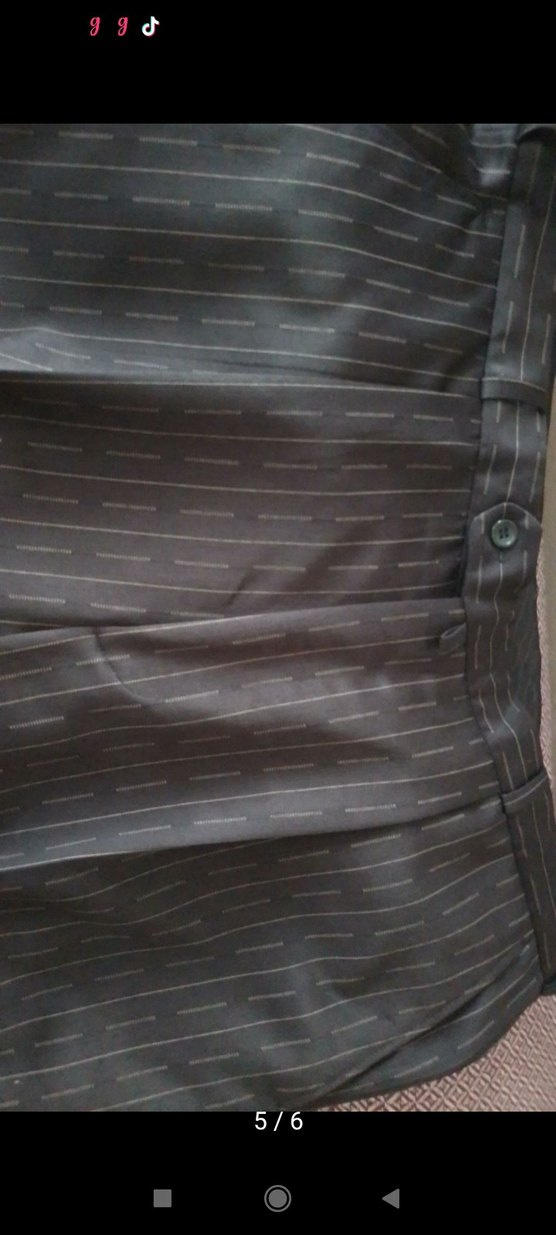 Düğmeli Koyu Gri Erkek Takım Elbise Ceket - Görsel 5