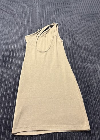 Pull bear tek omuz mini elbise - Görsel 4