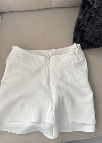 Trendyolmilla şort etek beyaz - Görsel 3