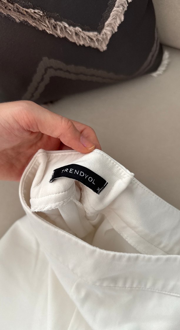 Trendyolmilla şort etek beyaz - Görsel 2