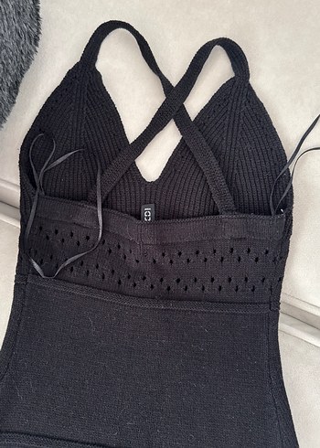 hm çapraz askılı örme elbise - Görsel 3