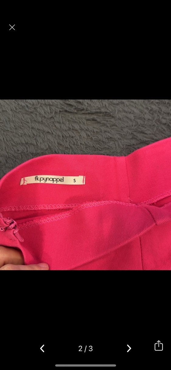 Pembe asimetrik mini etek - Görsel 2