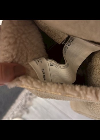 Mango Kürklü Bej Çift taraflı Ceket - Görsel 5