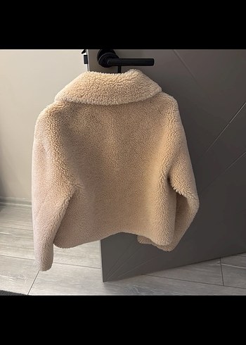 Mango Kürklü Bej Çift taraflı Ceket - Görsel 3