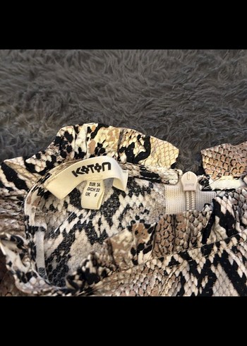 Koton Yılan Desenli midi boy Kadın Elbise - Görsel 2