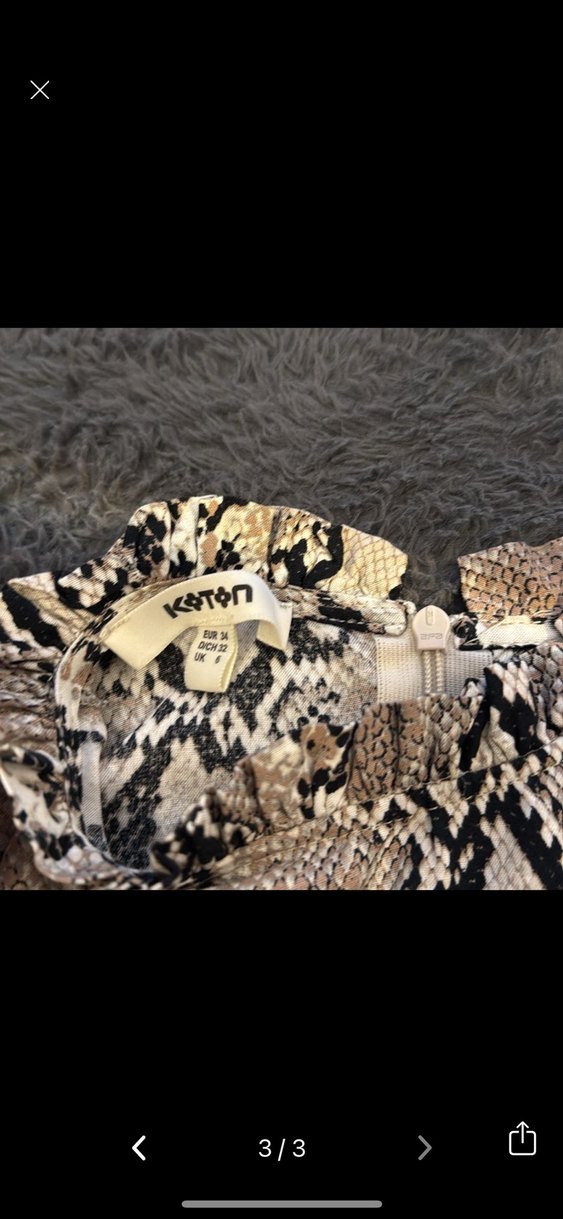 Koton Yılan Desenli midi boy Kadın Elbise - Görsel 2