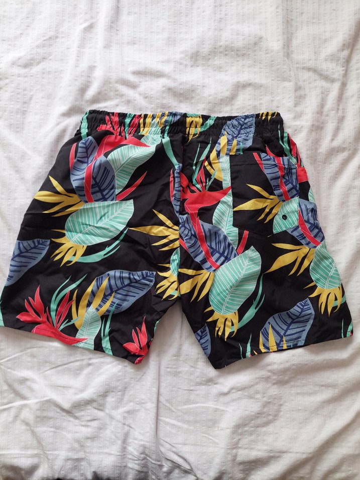 Renkli Erkek Mini Rahat Kesim Deniz Şortu - Görsel 3