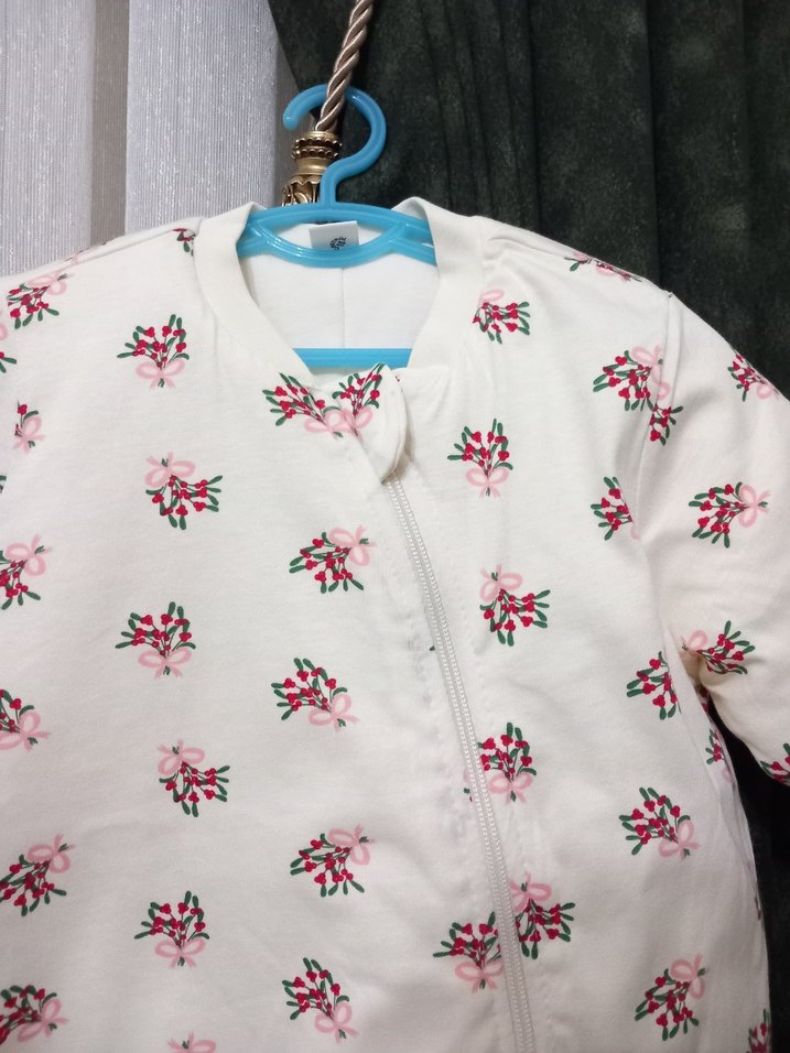 Beyaz Desenli Bebek Kız Tulumu - Görsel 2