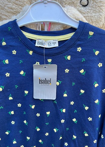 Isobel Kız Çocuk Mavi Çiçekli Uzun Kollu takım - Görsel 2