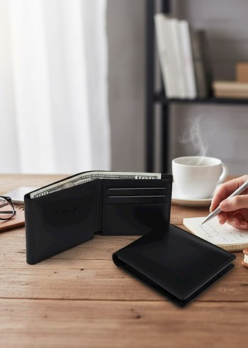 Klasik Şıklık Siyah Erkek Cüzdanı ve Kartlık - Görsel 4