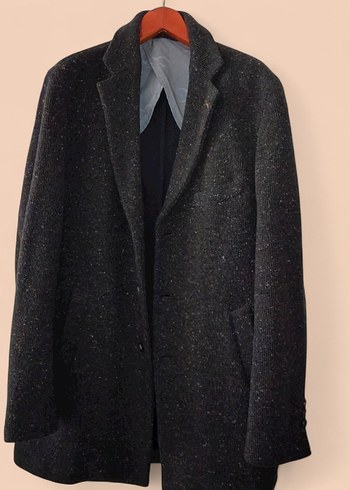 Ramsey Gri Erkek Midi Yün Palto - Görsel 2