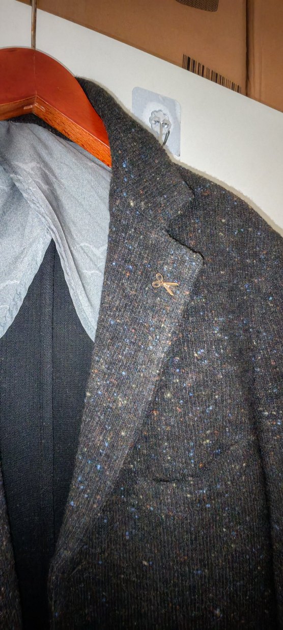 Ramsey Gri Erkek Midi Yün Palto - Görsel 4