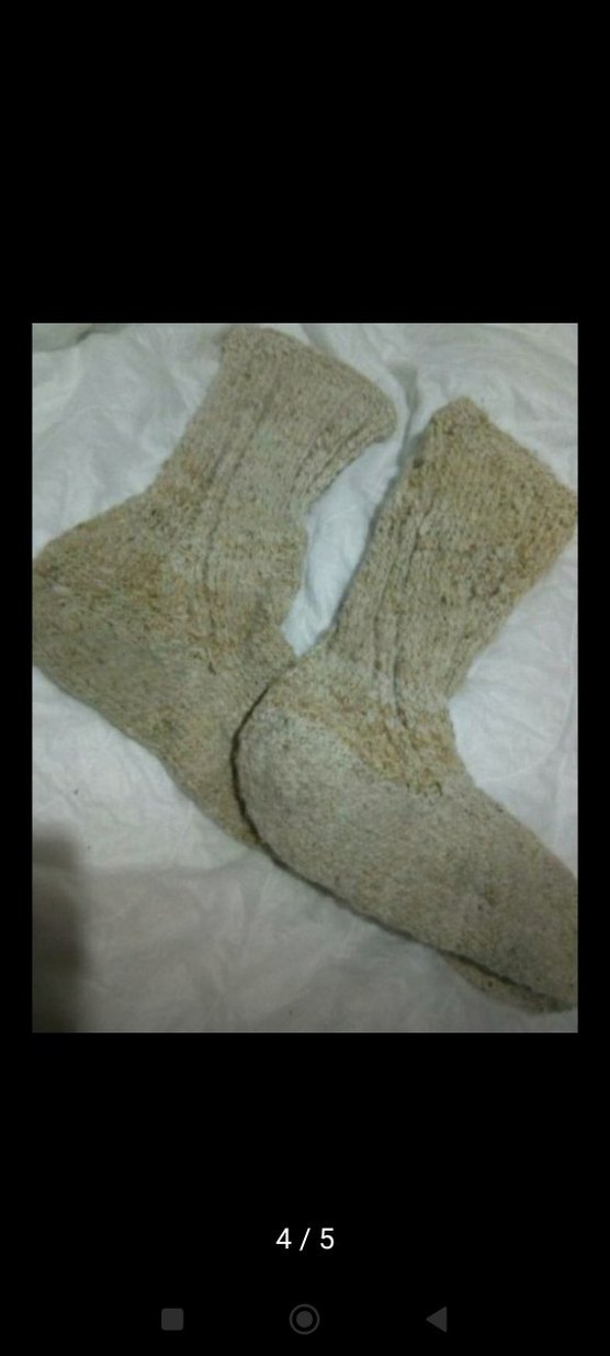 6 şiş keçi tüyü el örmesi
çorap - Görsel 4