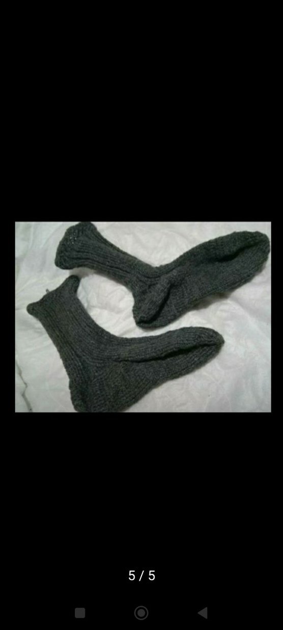 6 şiş keçi tüyü el örmesi
çorap - Görsel 5