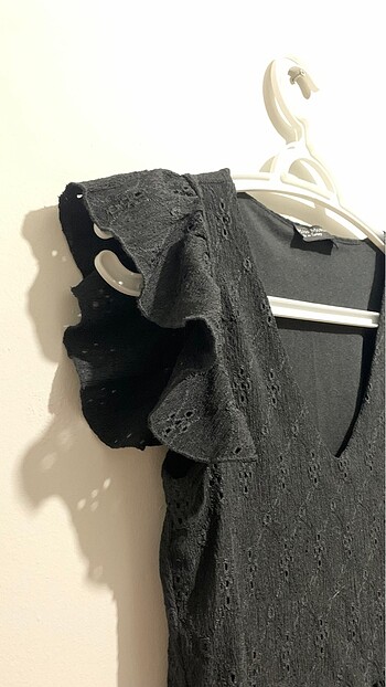 xs Beden siyah Renk örme kumaş elbise