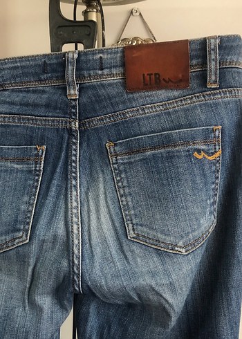 Kadın Mavi Denim Normal Boy Kot Pantolon - Görsel 5