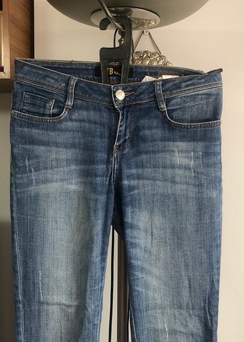 Kadın Mavi Denim Normal Boy Kot Pantolon - Görsel 2