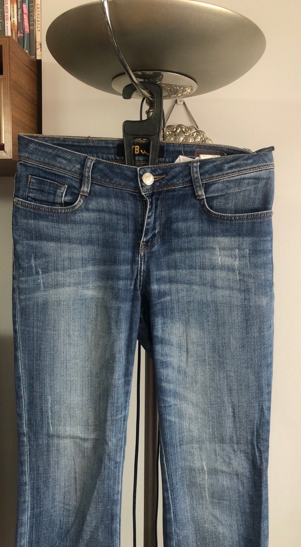 Kadın Mavi Denim Normal Boy Kot Pantolon - Görsel 2